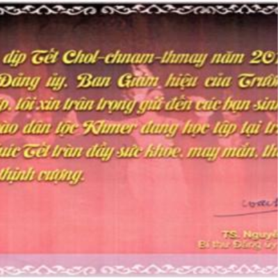 Thư chúc Tết Chol-chnam-thmay năm 2013 của Hiệu trưởng Trường Đại học Đồng Tháp. <a class='text-under italic white small-size' href='events.aspx?id=114&la=vn'>Xem thêm</a>