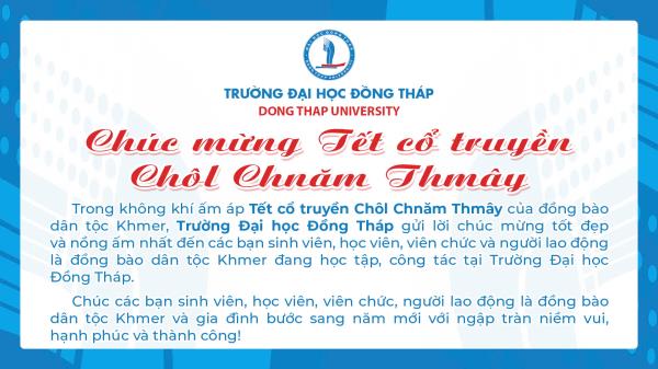 Chúc mừng Tết cổ truyền Chôl Chnăm Thmây 