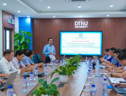 Hội nghị chuyên môn chia sẻ chiến lược dữ liệu và giới thiệu các phần mềm, phòng thí nghiệm ảo phục vụ đào tạo tại Trường Đại học Đồng Tháp.