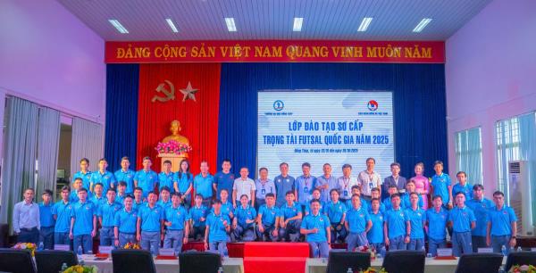 Tổ chức lớp đào tạo sơ cấp trọng tài Futsal Quốc gia năm 2025 tại Trường Đại học Đồng Tháp