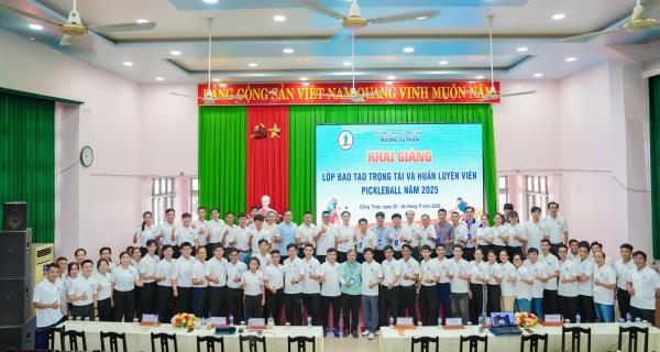 Khai giảng Lớp Huấn luyện viên và Trọng tài Pickleball Đồng Tháp năm 2025
