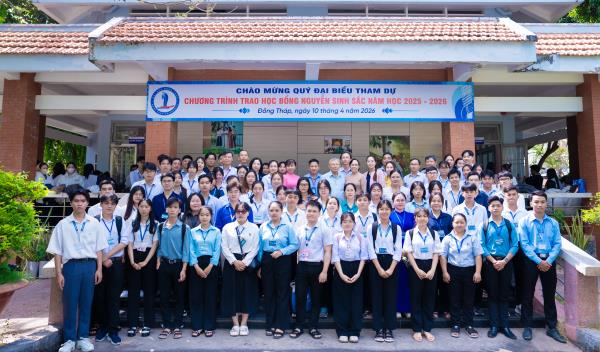 Học bổng Nguyễn Sinh Sắc: Gần 900 triệu đồng hỗ trợ cho sinh viên Trường Đại học Đồng Tháp