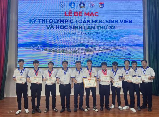 ĐỘI TUYỂN OLYMPIC TOÁN HỌC TRƯỜNG ĐẠI HỌC ĐỒNG THÁP ĐẠT THÀNH TÍCH CAO TẠI KỲ THI OLYMPIC TOÁN HỌC SINH VIÊN VÀ HỌC SINH TOÀN QUỐC NĂM 2026