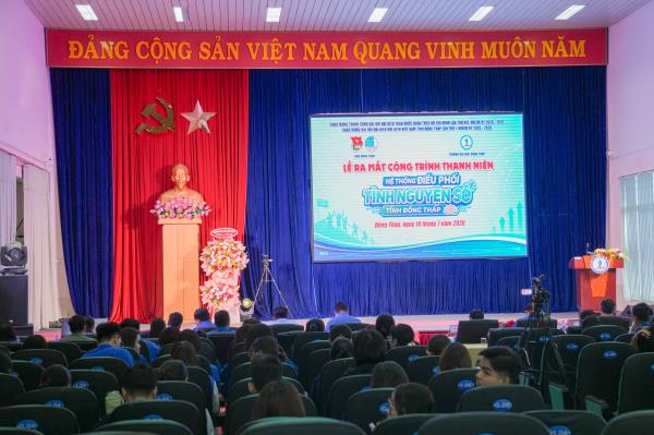 Trường Đại học Đồng Tháp phối hợp tổ chức Lễ ra mắt Công trình thanh niên “Hệ thống điều phối tình nguyện số tỉnh Đồng Tháp”