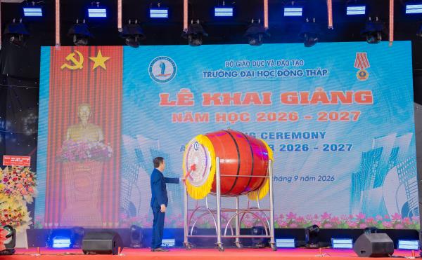 Trường Đại học Đồng Tháp khai giảng năm học 2026-2027, chào đón gần 6.000 tân sinh viên