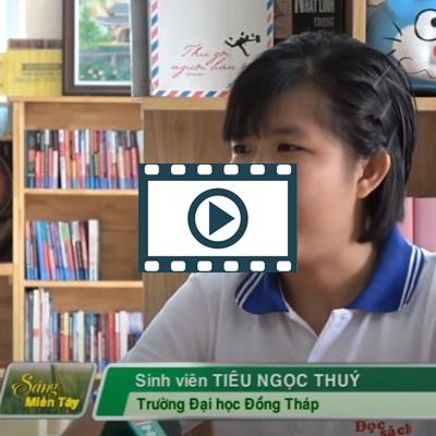 Sinh viên Tiêu Ngọc Thúy với tinh thần ham đọc sách, ý chí vượt khó và tấm lòng sẻ chia