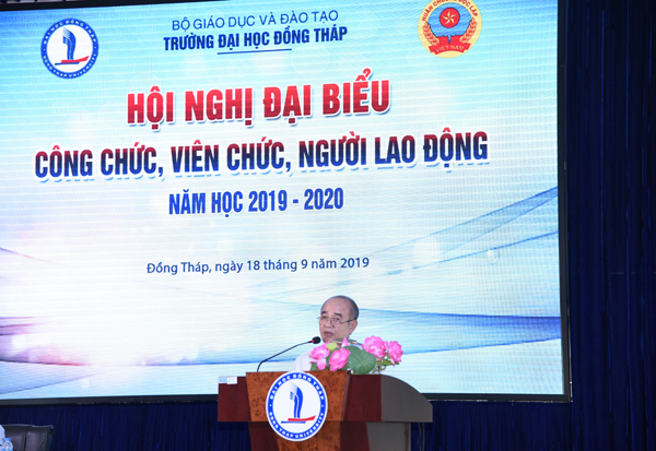 Hội nghị đại biểu công chức, viên chức, người lao động Trường ĐH Đồng Tháp năm học 2019-20206_DSC5235