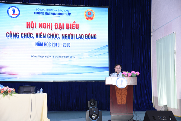 Hội nghị đại biểu công chức, viên chức, người lao động Trường ĐH Đồng Tháp năm học 2019-20207_DSC5252