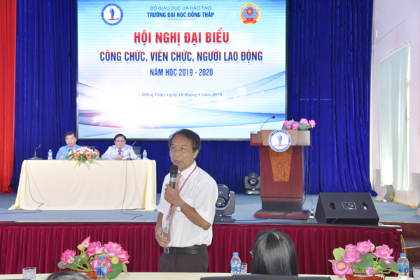 Hội nghị đại biểu công chức, viên chức, người lao động Trường ĐH Đồng Tháp năm học 2019-20209_DSC5295